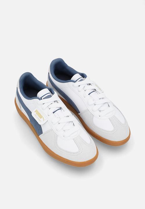 PUMA - Palermo Lth Jr-White/Dark Indigo