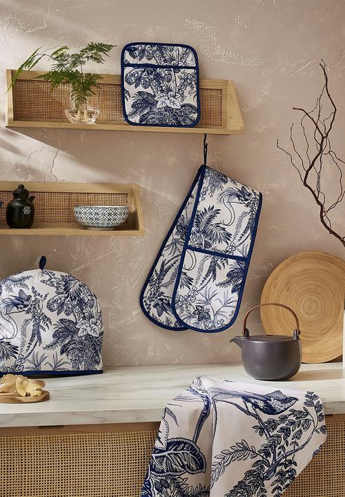 Ulster Weavers - Willow Toile Cotton Apron - Blue