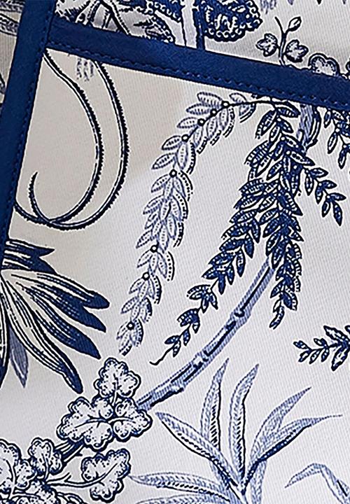 Ulster Weavers - Willow Toile Double Oven Glove - Blue
