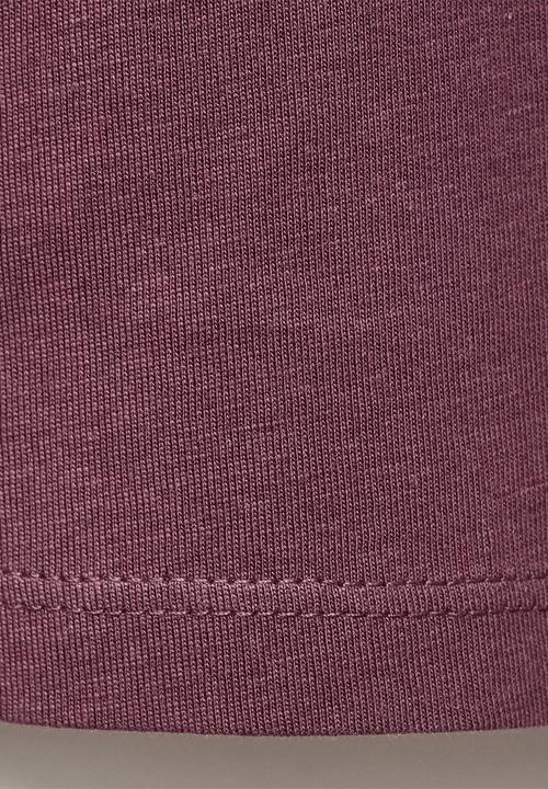 MANGO - T-shirt cutout - dark red