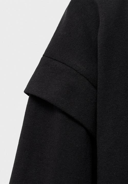 MANGO - T-shirt should - black