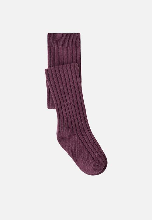 MANGO - Tights MINILEO - Dark Red
