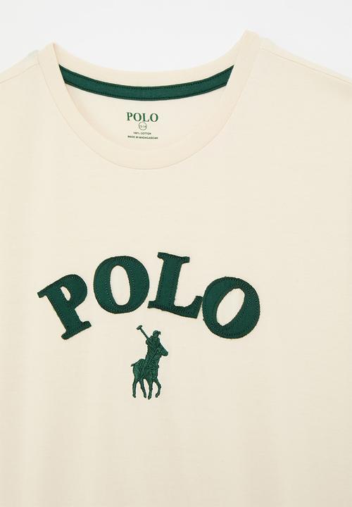 POLO - Boys alistair applique ss tee - sand