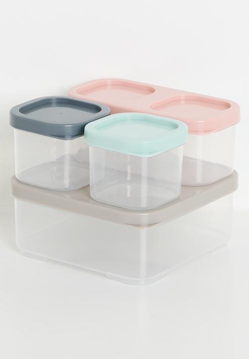 Mio snack box set of 4 - multi