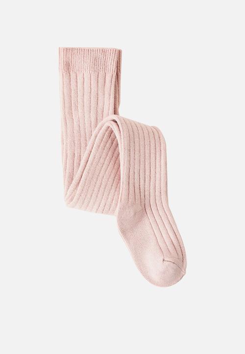 MANGO - Tights minileo - light pastel pink