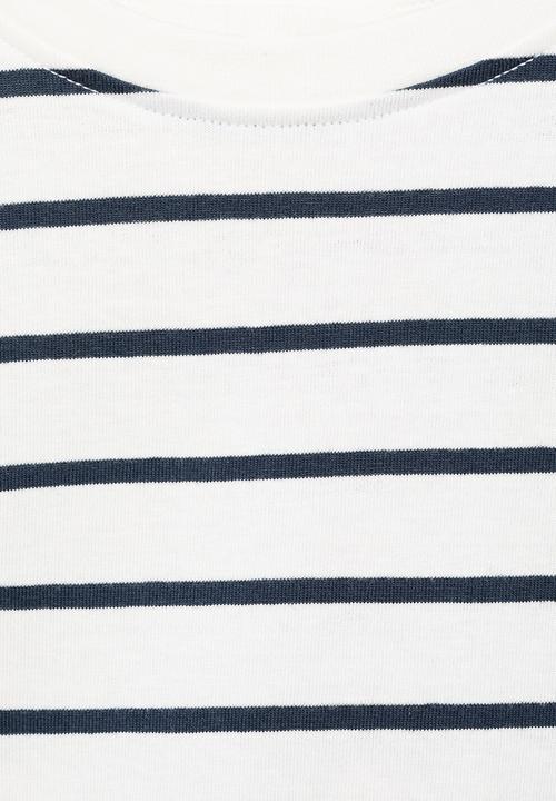 MANGO - T-shirt stripes - navy