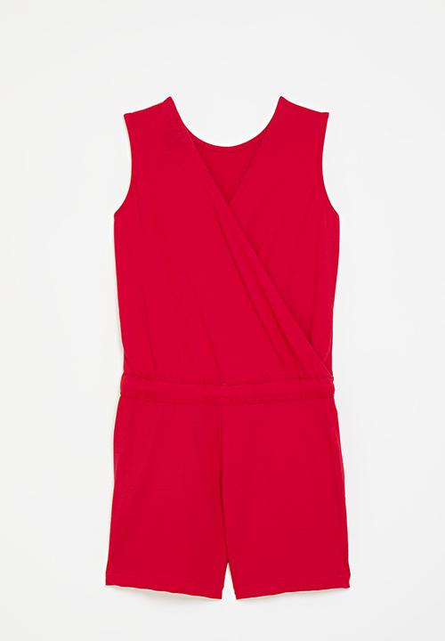 POLO - Girls gabriella sl jumpsuit - samba red
