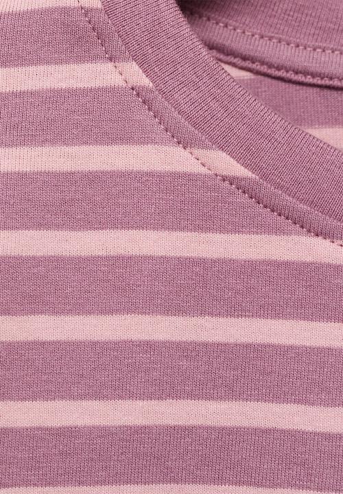 MANGO - T-shirt stripes - pink