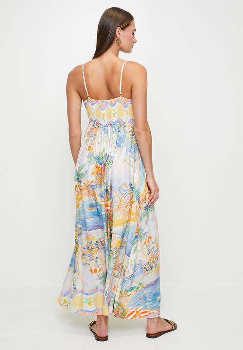 MILLA - Printed landscape maxi dress - multi