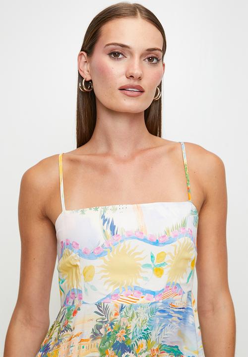 MILLA - Printed landscape maxi dress - multi