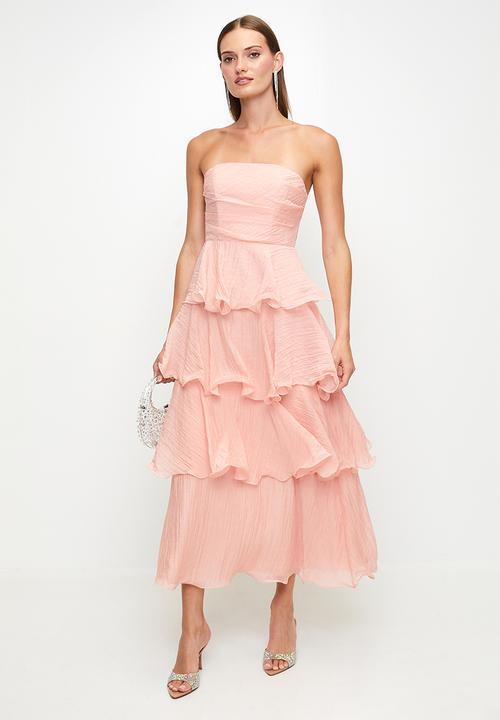 MILLA - Pink tiered dress - pink