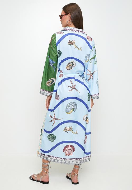 MILLA - Greens printed shirt dress - multi