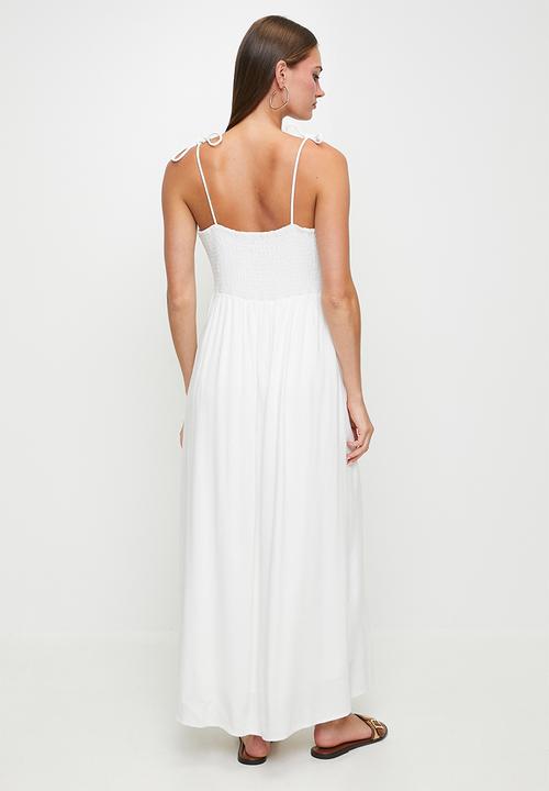 MILLA - White button through sundress - white