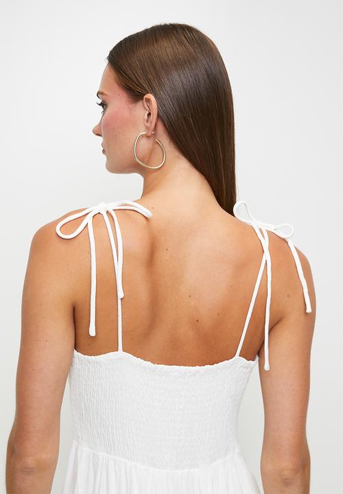 MILLA - White button through sundress - white