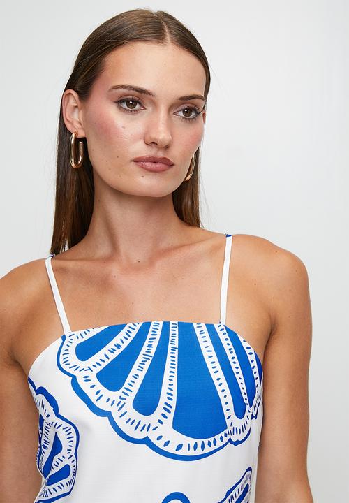 MILLA - Blue shell print maxi - blue