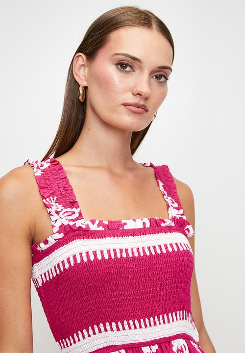 MILLA - Pink paisley maxi dress - pink