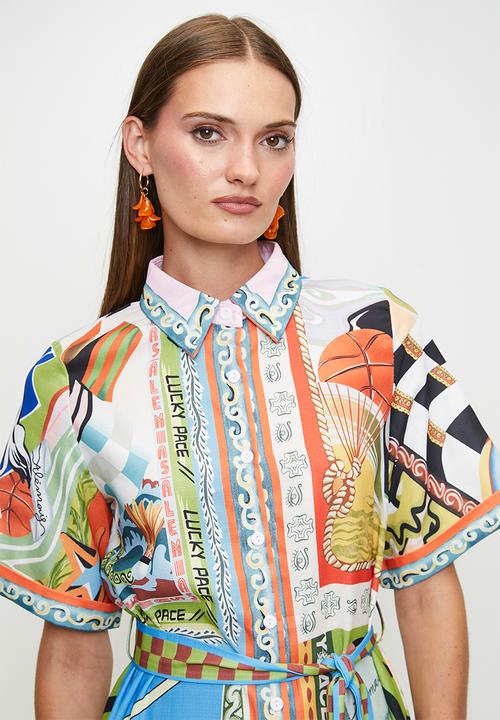 MILLA - Multi print shirtdress - multi