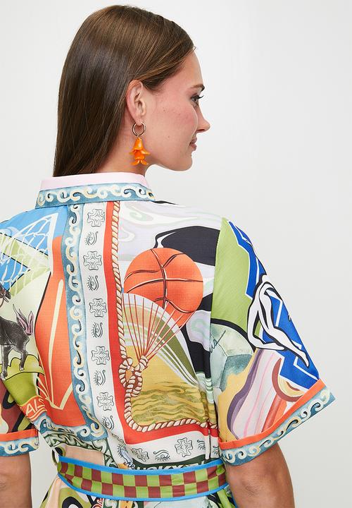 MILLA - Multi print shirtdress - multi