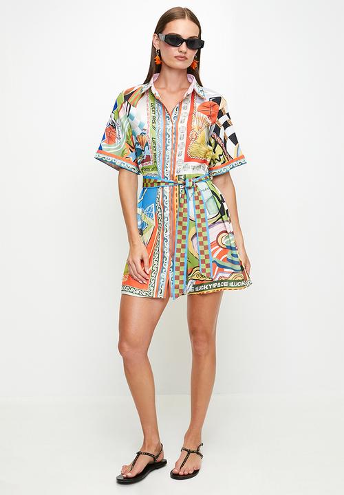 MILLA - Multi print shirtdress - multi