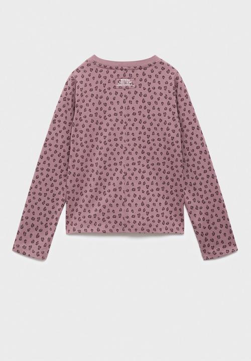 MANGO - T-Shirt FEAR - Pink