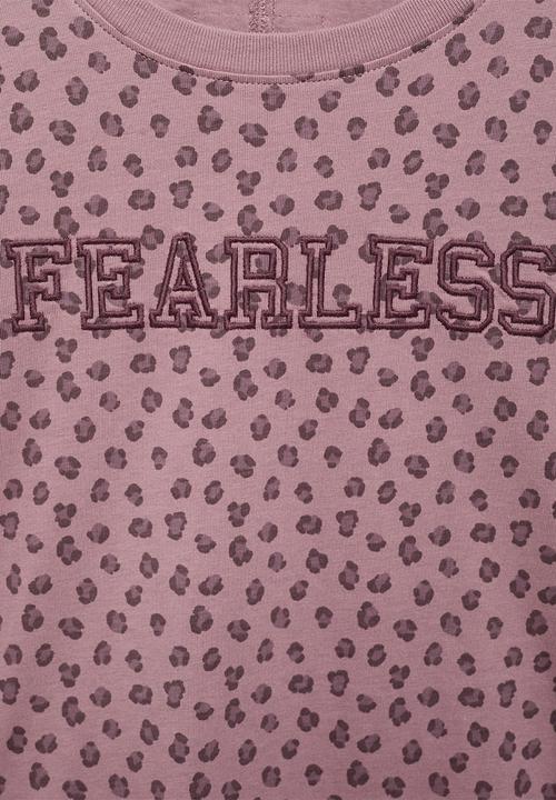 MANGO - T-Shirt FEAR - Pink