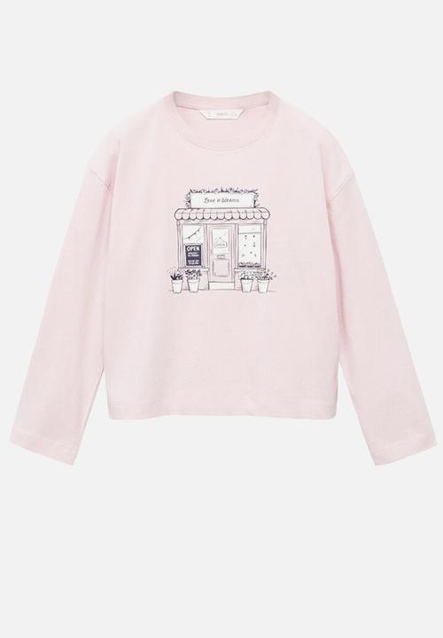 MANGO - T-Shirt SHOP - Light/Pastel Purple
