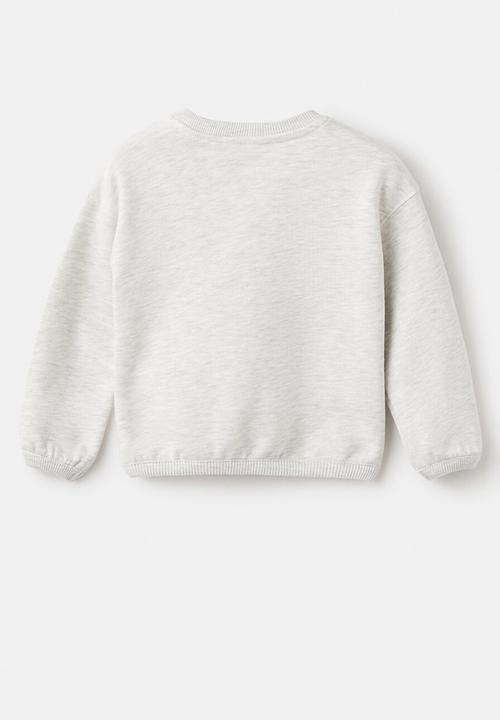 MANGO - Sweatshirt happy - light/pastel grey