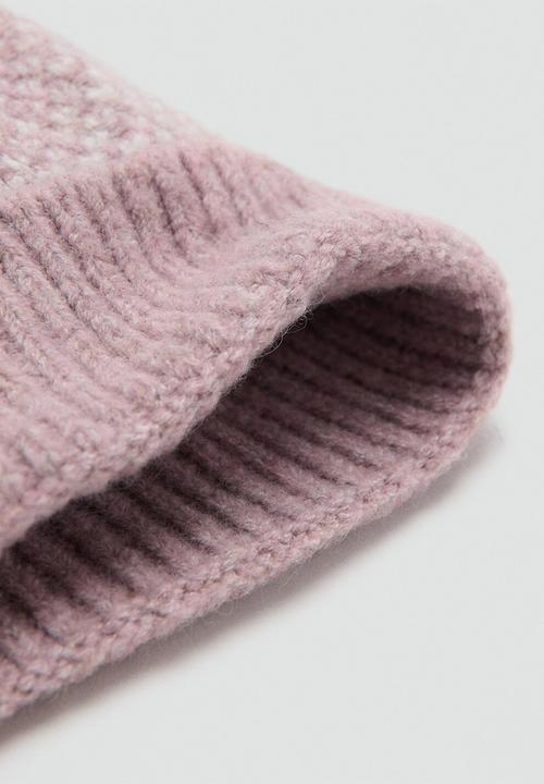 MANGO - Beanie OSLOP - Light/Pastel Pink