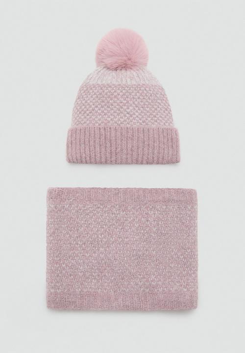 MANGO - Beanie OSLOP - Light/Pastel Pink