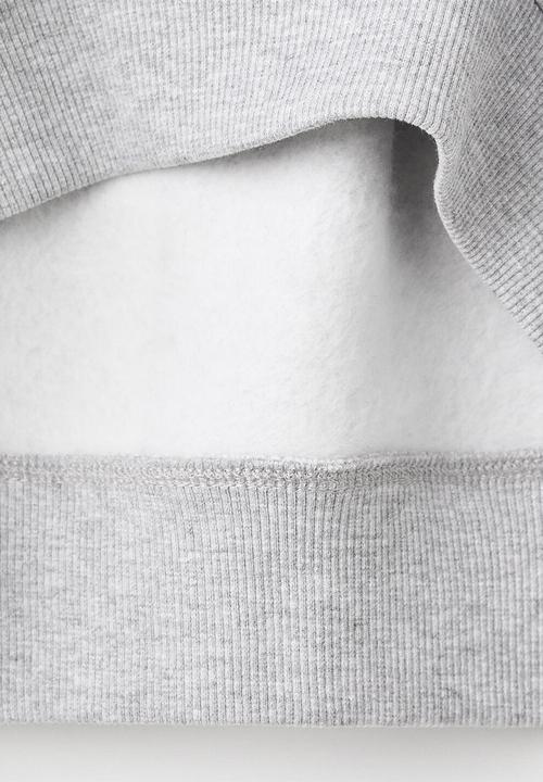 MANGO - Printed cotton sweatshirt -  heather grey