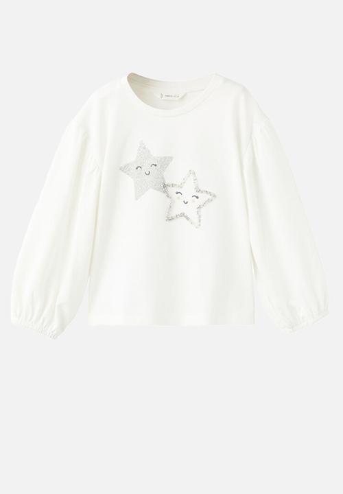 MANGO - T-Shirt PARTY - Natural