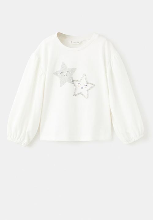 MANGO - T-Shirt PARTY - Natural