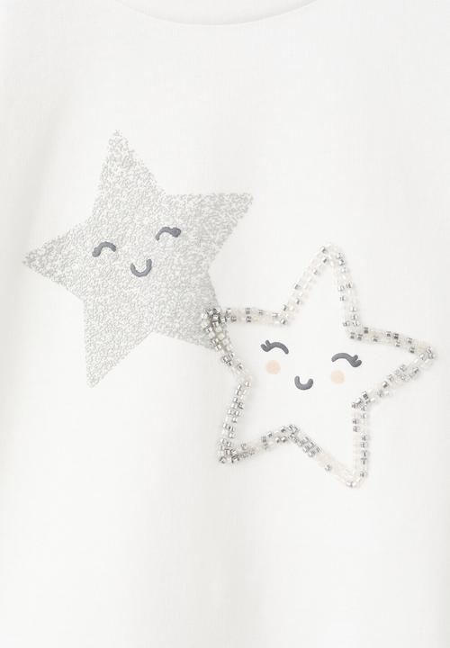 MANGO - T-Shirt PARTY - Natural