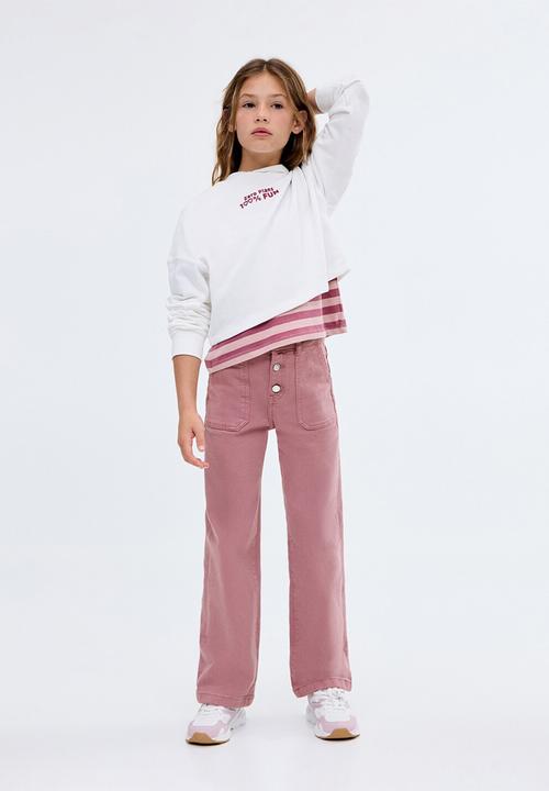 MANGO - Jeans utility1 - pink