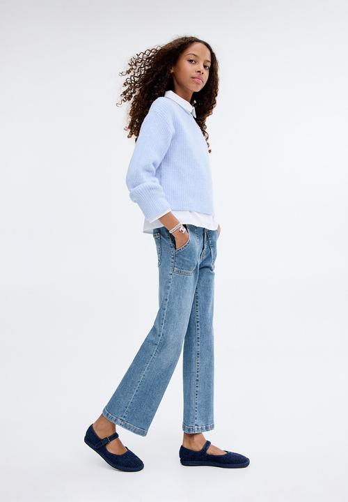 MANGO - Jeans utility1 - open blue