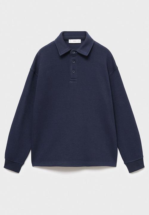 MANGO - Sweatshirt polos - navy