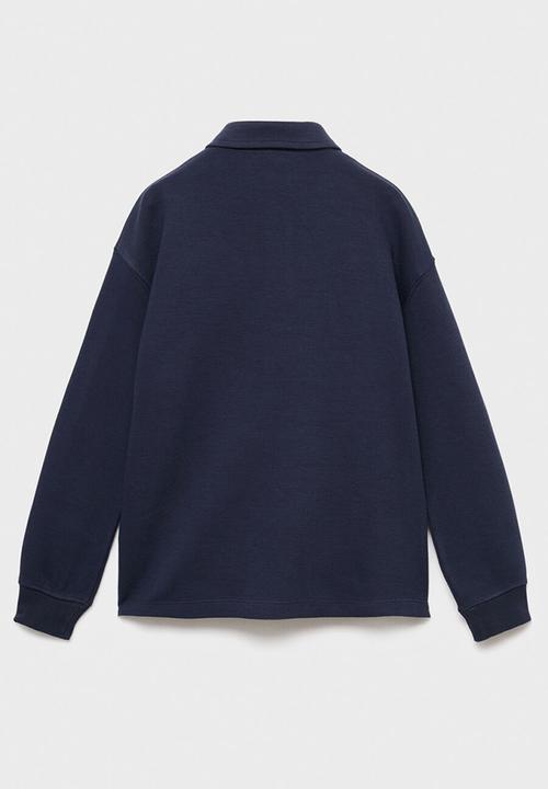 MANGO - Sweatshirt polos - navy