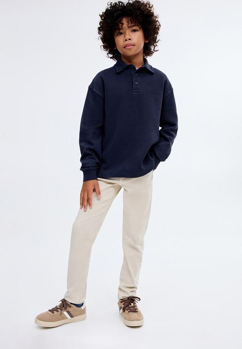 MANGO - Sweatshirt polos - navy