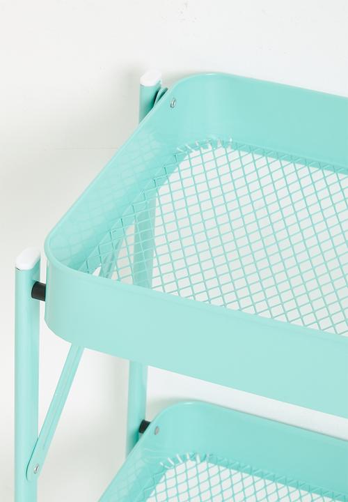 Maisonware - 3 Tier Steel Trolly with Wheels - Green