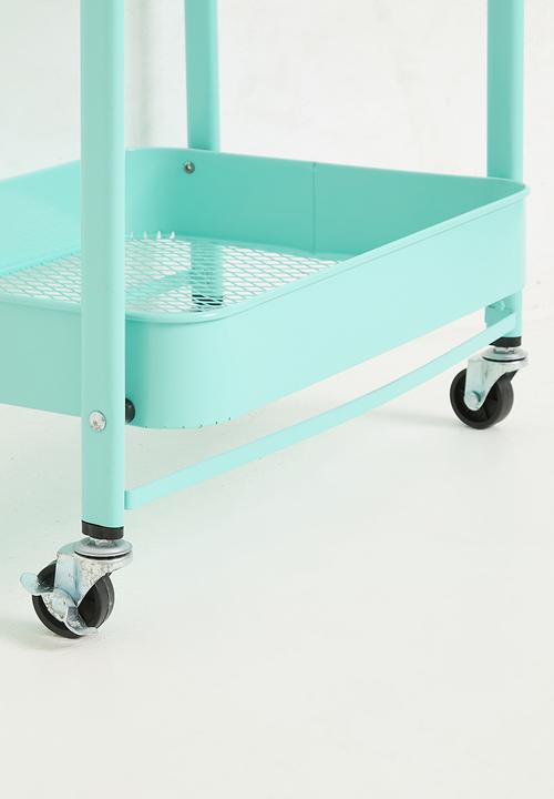 Maisonware - 3 Tier Steel Trolly with Wheels - Green