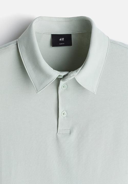 Slim fit polo shirt - mint green - 0956343095