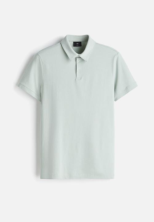 H&M - Slim fit polo shirt - mint green
