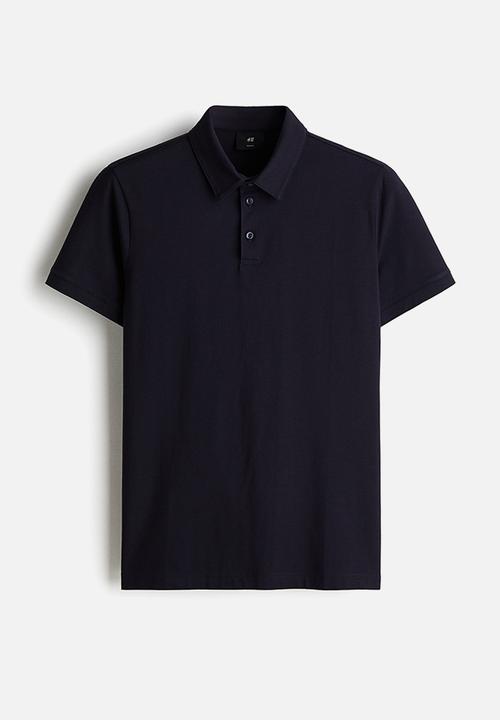 H&M - Slim fit polo shirt - dark blue 