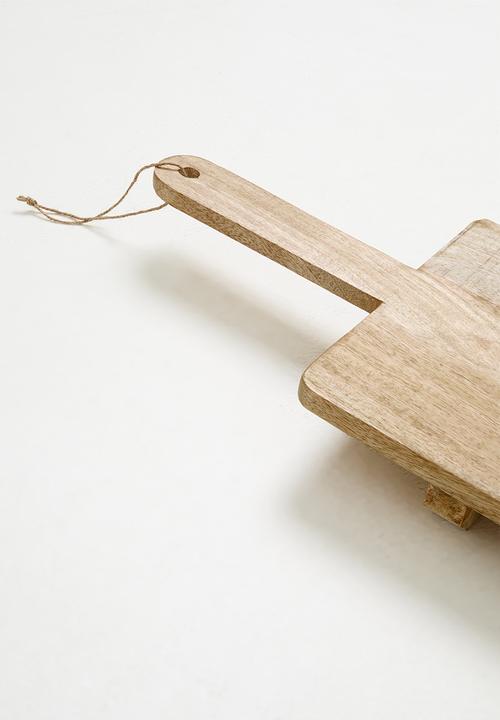Excellent Houseware - Extra large serving board on foot - natural