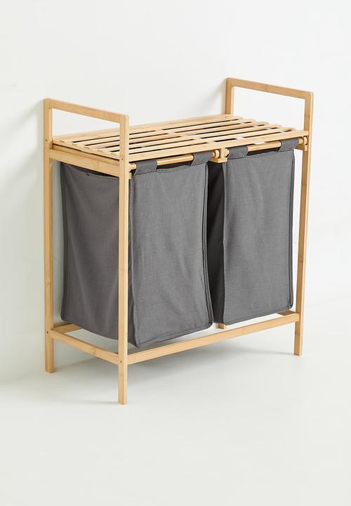 Maisonware - Bamboo Double Laundry Basket