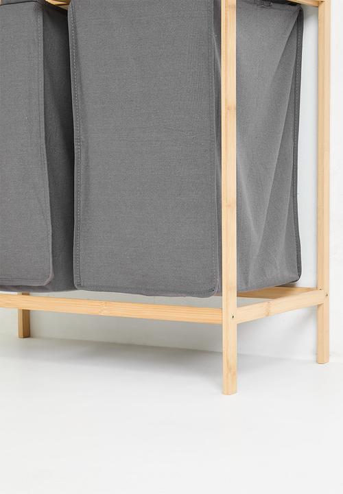 Maisonware - Bamboo Double Laundry Basket