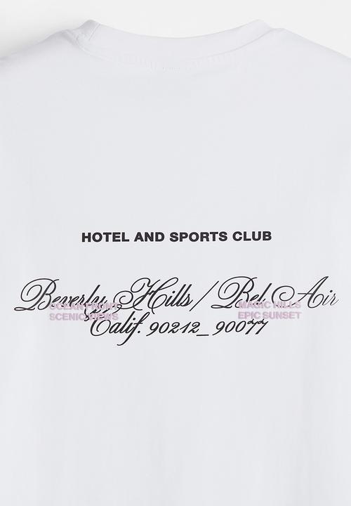 H&M - Loose fit printed t-shirt - white beverly hills