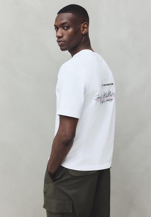 H&M - Loose fit printed t-shirt - white beverly hills