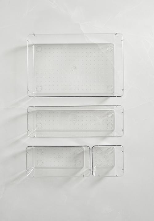 Maisonware - 25pc Clear Drawer Organizers set