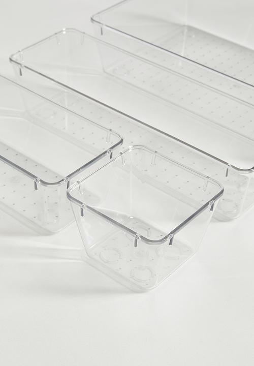 Maisonware - 25pc Clear Drawer Organizers set